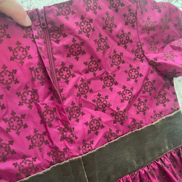 American Girl plum holiday dress sz 6 - Picture 6 of 7